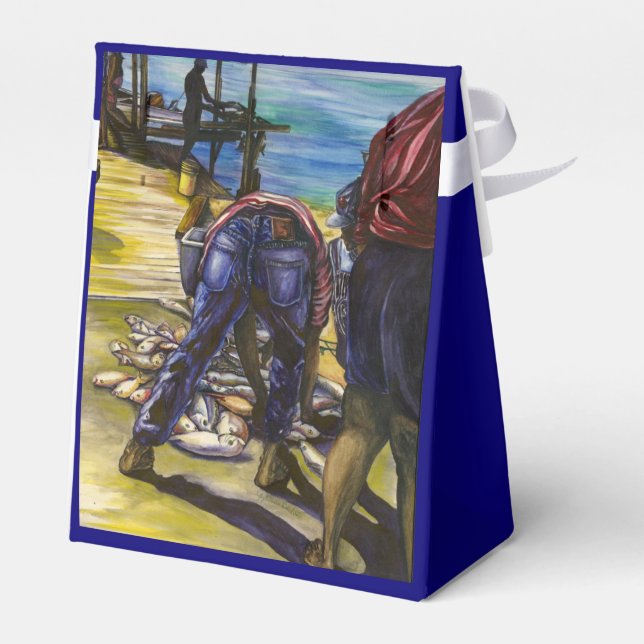 Morning's Catch, Harbor Island Favor Box (Back Side)