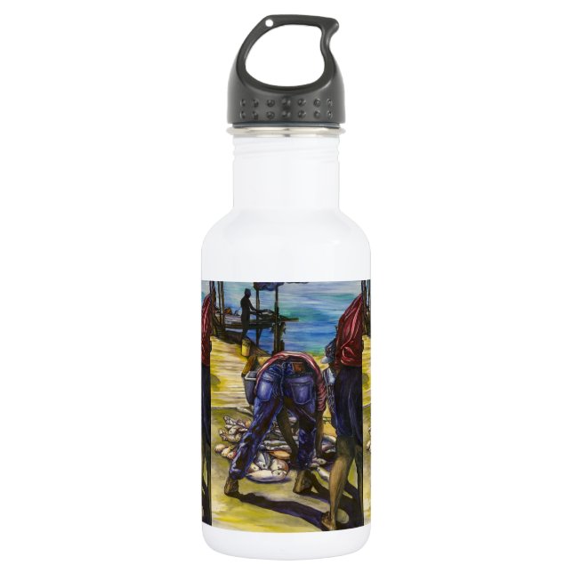 Morning's Catch, Harbour Island 532 Ml Water Bottle (Front)