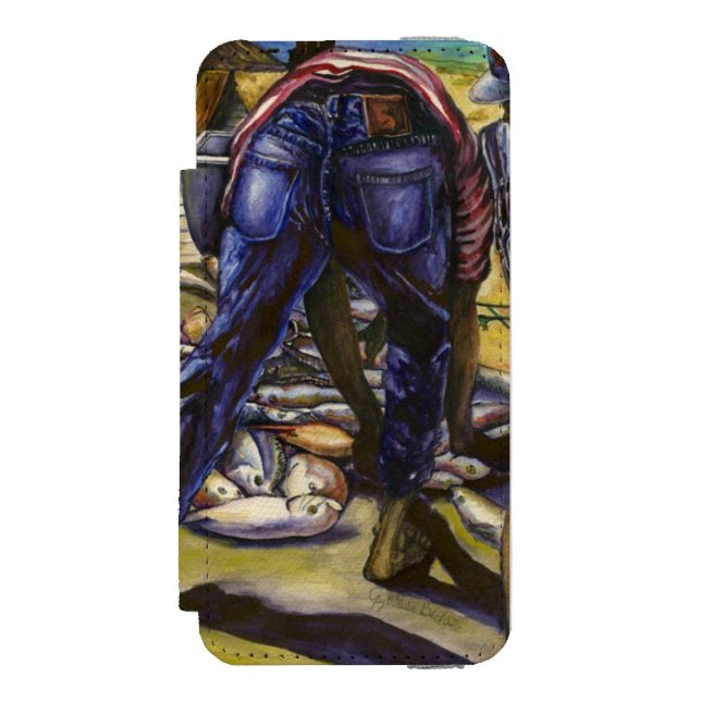 Morning's Catch, Harbour Island, Bahamas Incipio iPhone Wallet Case (Folio Front)