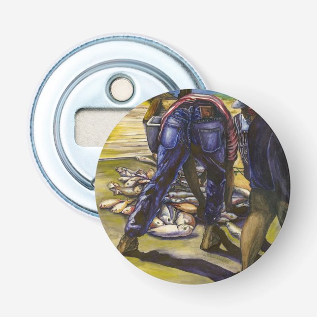Morning's Catch, Harbour Island Bottle Opener (Front)