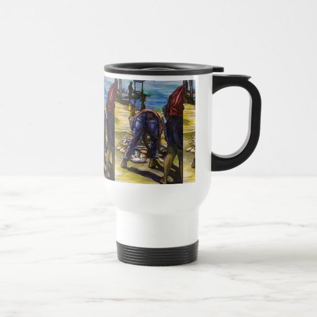 Morning's Catch, Harbour Island Travel Mug (Right)