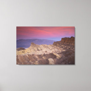 Mornings first light on Zabriskie Point and 2 Canvas Print