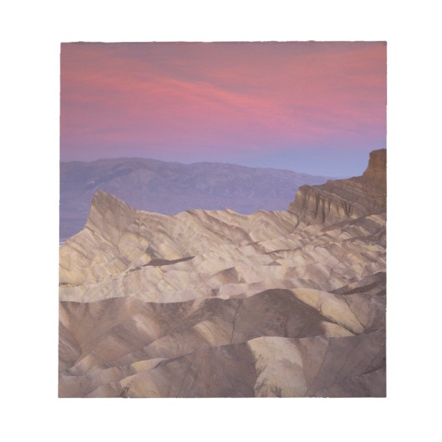 Mornings first light on  Zabriskie Point and 2 Notepad (Front)