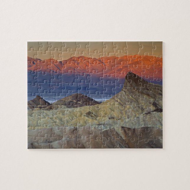 Mornings first light on  Zabriskie Point and Jigsaw Puzzle (Horizontal)