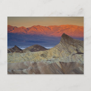 Mornings first light on  Zabriskie Point and Postcard
