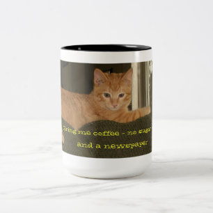 Mornings With The Cat Large Mug