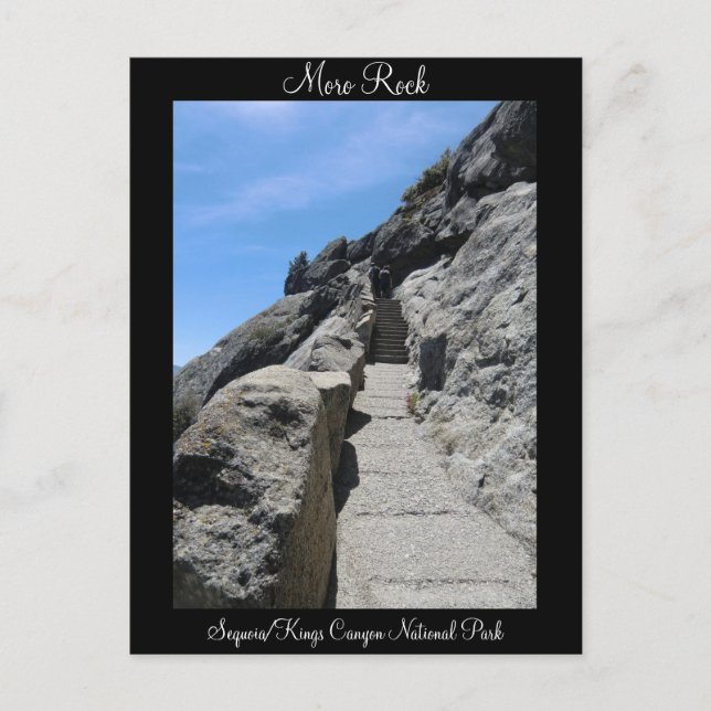 Moro Rock Sequoia National Park Postcard (Front)
