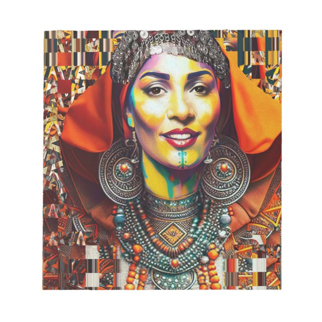 Moroccan Amazigh Beauty V3 Notepad (Front)