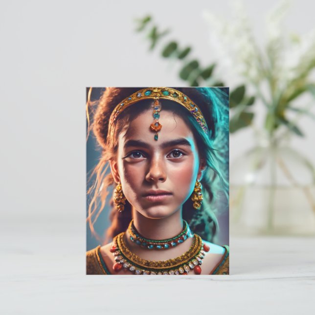 Moroccan Amazigh girl Postcard (Standing Front)