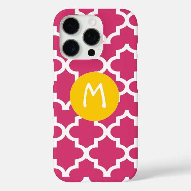 Moroccan Any Colour Personalized Monogram iPhone Case-Mate iPhone Case (Back)