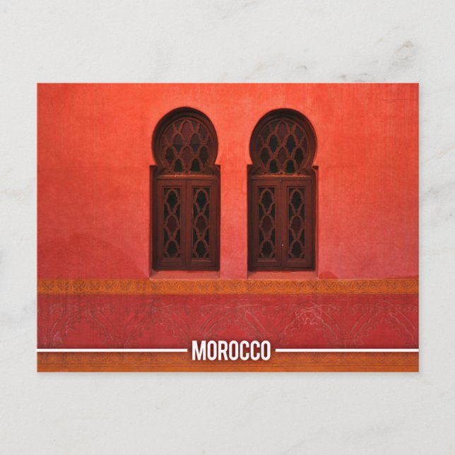 Moroccan Architecture, Marrakesh City Morocco Postcard (Front)