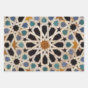 Moroccan art design wrapping paper sheet