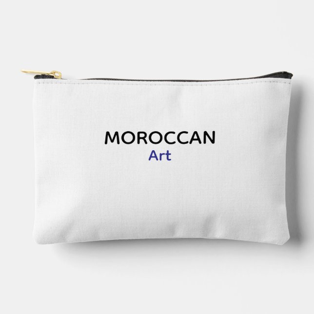 Moroccan Art Minimalist Accessory Pouch (Front)