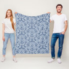 Moroccan Blue Grey Casbah Damask