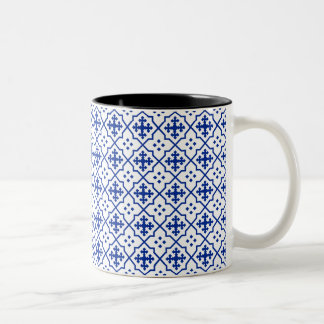 Moroccan Blue Two-Tone Coffee Mug