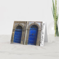 Moroccan Doors Happy Birthday Card