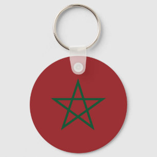Moroccan Flag from 1915 to Now - Moroccan Flag Keychain