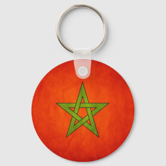 Moroccan Flag Keychain