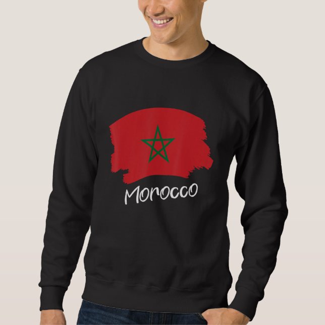 Moroccan Flag Morocco 1 Sweatshirt (Front)