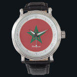 Moroccan Flag & Morocco fashion, Arabic No /design Watch<br><div class="desc">WATCH: Morocco & Moroccan Flag fashion design - love my country, travel, holiday, country patriots / sports fans</div>
