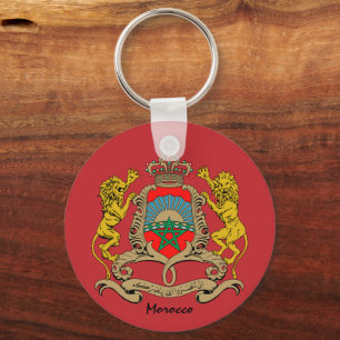 Moroccan Flag & Morocco holiday, patriots / sports Keychain