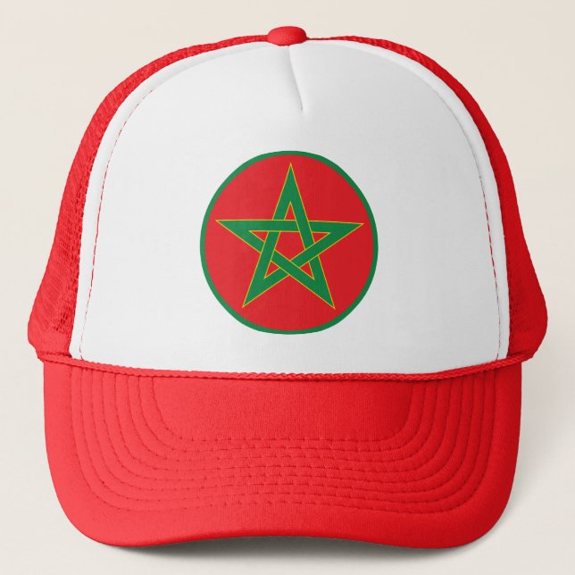 Moroccan Flag Trucker Hat (Front)