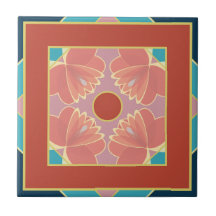 moroccan floral ceramic tile