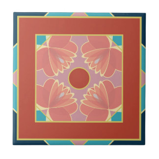 moroccan floral ceramic tile