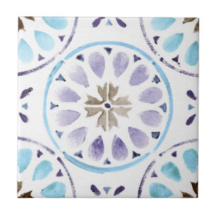Moroccan Floral Pattern Tile