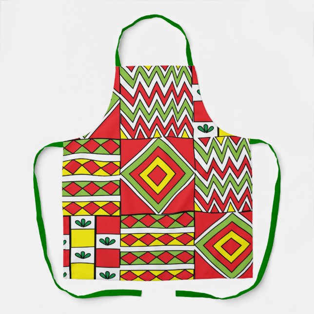 Moroccan Geometric Mosaic  Apron (Front)