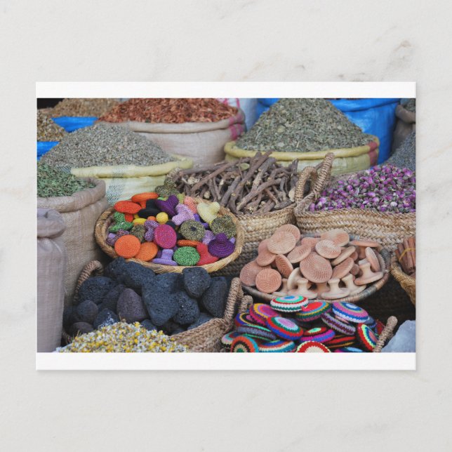 Moroccan Herbs and Spices Postcard (Front)