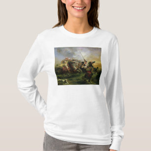 Moroccan horsemen in military action, 1832 T-Shirt