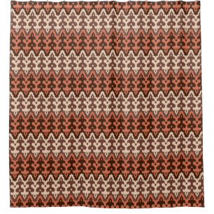 Moroccan Ikat Damask, Brown, Taupe & Rust