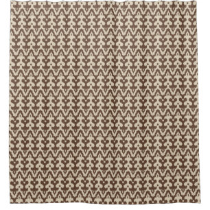 Moroccan Ikat Damask Pattern, Taupe and Beige