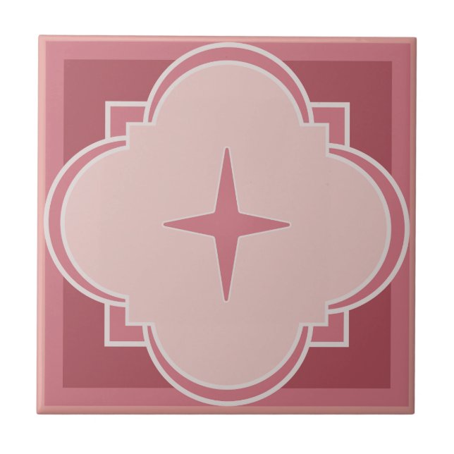 moroccan inspired ceramic tile (Front)