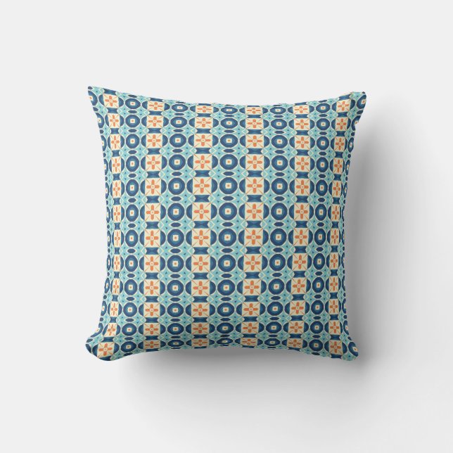 Moroccan-inspired pattern throw pillow (Front)