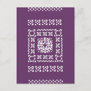 Moroccan Lantern Pattern Postcard