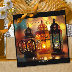 Moroccan Lanterns Welcome Wedding Favour Tag