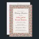 Moroccan Lattice Geo Mandala Wedding Reception Invitation<br><div class="desc">Beautiful invitations and stationery for special occasions and festivals are available in both physical and digital formats. We can extend any design into matching items such as RSVP cards,  labels,  envelopes,  and more. Customization is available upon request. Looking forward to hearing from you!</div>