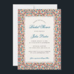 Moroccan Lattice Geometric Mandala Bridal Shower Invitation<br><div class="desc">Beautiful Invitation to celebrate Special occasions and festivals comes with digital and E-invitation as per your request. We would love to replicate our designs to make multiple products like rsvp cards, labels envelopes, and more. Customization is available for ready to print on request at info@shamaurcreatif@gmail.com Look Forward to hearing from...</div>