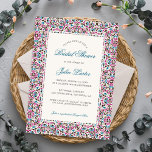 Moroccan Lattice Geometric Mandala Bridal Shower Invitation<br><div class="desc">Beautiful Invitation to celebrate Special occasions and festivals comes with digital and E-invitation as per your request. We would love to replicate our designs to make multiple products like rsvp cards, labels envelopes, and more. Customization is available for ready to print on request at info@shamaurcreatif@gmail.com Look Forward to hearing from...</div>