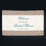 Moroccan Lattice Geometric Mandala Wedding Banner<br><div class="desc">Beautiful Invitation to celebrate Special occasions and festivals comes with digital and E-invitation as per your request. We would love to replicate our designs to make multiple products like rsvp cards, labels envelopes, and more. Customization is available for ready to print on request at info@shamaurcreatif@gmail.com. Look Forward to hearing from...</div>