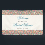 Moroccan Lattice Geometric Mandala Wedding Banner<br><div class="desc">Beautiful Invitation to celebrate Special occasions and festivals comes with digital and E-invitation as per your request. We would love to replicate our designs to make multiple products like rsvp cards, labels envelopes, and more. Customization is available for ready to print on request at info@shamaurcreatif@gmail.com. Look Forward to hearing from...</div>