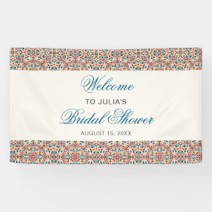 Moroccan Lattice Geometric Mandala Wedding Banner