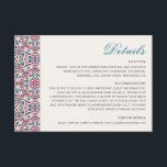 Moroccan Lattice Geometric Mandala Wedding Enclosure Card<br><div class="desc">Beautiful Invitation to celebrate Special occasions and festivals comes with digital and E-invitation as per your request. We would love to replicate our designs to make multiple products like rsvp cards, labels envelopes, and more. Customization is available for ready to print on request at info@shamaurcreatif@gmail.com. Look Forward to hearing from...</div>