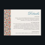 Moroccan Lattice Geometric Mandala Wedding Enclosure Card<br><div class="desc">Beautiful Invitation to celebrate Special occasions and festivals comes with digital and E-invitation as per your request. We would love to replicate our designs to make multiple products like rsvp cards, labels envelopes, and more. Customization is available for ready to print on request at info@shamaurcreatif@gmail.com. Look Forward to hearing from...</div>