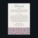 Moroccan Lattice Geometric Mandala Wedding Enclosure Card<br><div class="desc">Beautiful Invitation to celebrate Special occasions and festivals comes with digital and E-invitation as per your request. We would love to replicate our designs to make multiple products like rsvp cards, labels envelopes, and more. Customization is available for ready to print on request at info@shamaurcreatif@gmail.com. Look Forward to hearing from...</div>