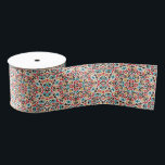 Moroccan Lattice Geometric Mandala Wedding Grosgrain Ribbon<br><div class="desc">Beautiful Invitation to celebrate Special occasions and festivals comes with digital and E-invitation as per your request. We would love to replicate our designs to make multiple products like rsvp cards, labels envelopes, and more. Customization is available for ready to print on request at info@shamaurcreatif@gmail.com Look Forward to hearing from...</div>