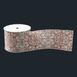 Moroccan Lattice Geometric Mandala Wedding Grosgrain Ribbon<br><div class="desc">Beautiful Invitation to celebrate Special occasions and festivals comes with digital and E-invitation as per your request. We would love to replicate our designs to make multiple products like rsvp cards, labels envelopes, and more. Customization is available for ready to print on request at info@shamaurcreatif@gmail.com Look Forward to hearing from...</div>