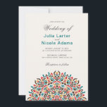 Moroccan Lattice Geometric Mandala Wedding Invitation<br><div class="desc">Beautiful Invitation to celebrate Special occasions and festivals comes with digital and E-invitation as per your request. We would love to replicate our designs to make multiple products like rsvp cards, labels envelopes, and more. Customization is available for ready to print on request at info@shamaurcreatif@gmail.com Look Forward to hearing from...</div>